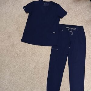 Figs Scrub Set Navy Blue XS